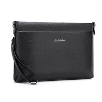 Whatna 2way 牛革 セカンドバッグ メンズ バッグ [クラッチ ショルダー 肩掛け 結婚式 バッグ] 厚手 本革 レザー カード6枚 ipad 10.5収納可 ビジネス カジュアル フォーマル 冠婚葬祭 バッグ紳士用 男性用 黒 ブラウン 6186