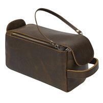 Whatna 2way 天然 牛革 ミニセカンドバッグ メンズ クラッチ バッグ 厚手 本革 レザー 化粧ポーチ ビジネス カジュアル フォーマル 冠婚葬祭 結婚式 バッグ紳士用 男性用ブラウン8821