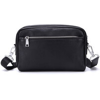 Whatna 2way 天然 牛革 ミニセカンドバッグ メンズ バッグ 小さ [クラッチ ショルダー 肩掛け 結婚式 バッグ] 厚手 本革 レザー ビジネス カジュアル フォーマル 冠婚葬祭 バッグ紳士用 男性用ブラウン 8127