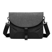 Whatna 2way セカンド バッグ メンズ ショルダーバック [クラッチ 肩掛け 結婚式 バッグ] ファイルバッグ 薄い ipad 14 A4 収納可 大さめ 手持ちバッグ ビジネス カジュアル フォーマル 冠婚葬祭 紳士用 男性用 黒 青 グレー