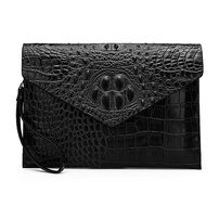 Whatna 革 セカンドバッグ メンズ クラッチ バッグ 大きめ A4 10.5ipad 厚手 本 革 ブリーフケース ファイルバッグ 封筒袋 手持ちバッグ ビジネス カジュアル フォーマル 結婚式バッグ 冠婚葬祭 バッグ 紳士用 男性用 （709-57）