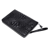 Whatna 革 セカンドバッグ メンズ クラッチ バッグ 大きめ 10.5ipad収納可3室の仕切 カード32枚収納可 厚手 本 革 手持ちバッグ ビジネス カジュアル フォーマル 結婚式バッグ 冠婚葬祭 バッグ 紳士用 男性用 （612-661 ）