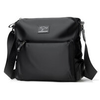 Whatna ショルダーバッグ メンズ メッセンジャーバッグ 頑丈 軽量 横型 A4 B5 11インチipadpro収納可 オックスフォード布 防水 耐磨耗 ビジネスバッグ 小さい 斜めがけ バッグ 男性用 紳士用 黒 ブルー 1807