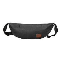 Whatna 3way 革 ボディバッグ・ワンショルダーバッグ メンズ ウエストポーチ 本 革 厚手 レザー 斜め掛けバッグ スポーツバッグ 撥水 皮 バッグ 自転車 カジュアル 遠足 旅行 通勤 通学 黒（YH2038）