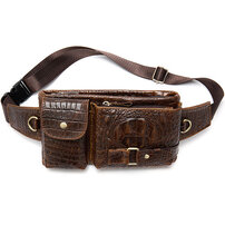 Whatna 3way 牛革 ボディバッグ・ワンショルダーバッグ メンズ ウエストポーチ 本 革 厚手レザー 斜め掛けバッグ スポーツバッグ 自転車 カジュアル 遠足 旅行 通勤 通学 黒（9080）