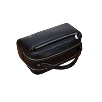 Whatna 2WAY ハンドル 革セカンドバッグ メンズ バッグ クラッチ バッグ ボックス型 厚手 本 革 レザー 化粧かばん 手持ちバッグ 結婚式 バッグ フォーマル ビジネス 冠婚葬祭 バッグ 男性用 紳士用 （W071）