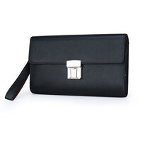 Whatna 2way 革 セカンドバッグ メンズ クラッチ バッグ パスワードロックボタン 盗難防止 厚手 本 革 レザーB5 13枚カード収納 カジュアル フォーマル 冠婚葬祭 結婚式 バッグ紳士用 男性用 ブラウン 004