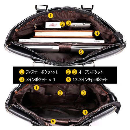 Whatna 2way ショルダーバッグ メンズ 本革 斜め掛け 手提げ