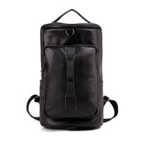 Whatna 天然 牛革 ビジネスバッグ メンズ 2WAY 手提げ・リュック バッグ 天然 本革 A4 15.6インチpc収納可大容量 旅行 出張用 通勤 通学 就活 面接 バッグ かばん 男性用 ブラウン 黒（6357）