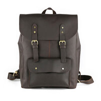 Whatna 天然 牛革 ビジネスバッグ メンズ 2WAY 手提げ・リュック バッグ 天然 本革 A4 16インチpc収納可 大容量 旅行 出張用 通勤 通学 就活 面接 バッグ かばん 男性用 ブラウン（1224）