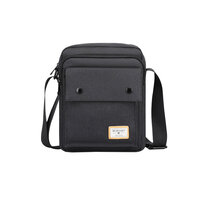 Whatna ショルダーバッグ メンズ メッセンジャーバッグ 防水 頑丈 軽量 縦型 B5 ipad 9.7収納可 収納ポケット多 オックスフォード布 撥水 耐磨耗 かたかけバッグ メンズ 斜めがけ バッグ 男性用 紳士用 黒 青GK0076