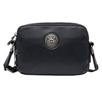 Whatna 天然 牛革 ショルダーバッグ メンズ メッセンジャーバッグ小さめ ビジネスバッグ 横型 2室仕切 本革 通勤 通学 斜めがけバッグ オシャレ な シンプル な 軽量 実用 自転車 かばん男性用 ブラウン 黒（6415）