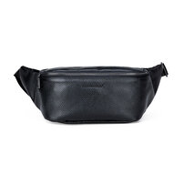 Whatna 3way 牛革 ボディバッグ・ワンショルダーバッグ メンズ ウエストポーチ 本 革 厚手カード6枚収納可 レザー 斜め掛けバッグ スポーツバッグ 自転車 カジュアル 遠足 旅行 通勤 通学 黒（KY66308）