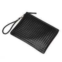 Whatna 手作り編み込み 革 セカンドバッグ メンズ せかんどばっく 大きめ A4 ipad air13.3収納可 ファイルバッグブリーフケース 結婚式 バッグ カジュアルフォーマル ビジネス 冠婚葬祭 バッグ 男性用 紳士用（2117）