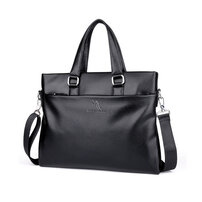 Whatna ビジネス バッグ メンズ 2way ショルダー 手提げ大容量 ブリーフケース A4 14インチPC対応黒 ブラウン（HA-022）