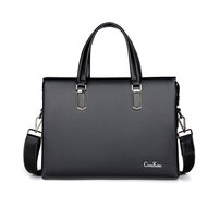 Whatnaビジネスバッグ メンズ パスワードロックボタング付 盗難防止3室仕切 15センチpc 3wayショルダー 斜め掛け 手提げ バッグ横型 A4 旅行 出張 通勤 通学就活 面接バッグかばん男性用プレゼント男性黒ブラウン（hs-1573）