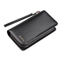 Whatnaミニセカンドバッグ メンズ バッグ 8枚カード収納 小さめ クラッチバッグ 長財布 革 手持ちバッグ メンズ ポーチ 男性用 紳士用 結婚式 冠婚葬祭 黒 ブラウン