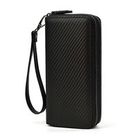 Whatna 天然 牛革 ミニセカンドバッグ メンズ せかんどばっく 小さめ クラッチ バッグ 長財布 カード24枚収納 厚手 本革 結婚式 バッグ カジュアルフォーマル ビジネス 冠婚葬祭 バッグ 男性用 紳士用 ブラウン（hs-1589）