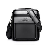 Whatna ミニショルダーバッグ メンズ ポシェット肩掛け 縦型 ショルダーミニポーチ 革 軽量 小型 人気型 小さめメッセンジャーバッグ斜め掛け ビジネス 実用 ブラウン 黒 (hs-1604)