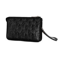 Whatna クロコダイル型押し天然 牛革 セカンドバッグ メンズ バッグ クラッチ バッグ 小さい カード6枚収納可3室仕切 厚手 本 革 レザー 結婚式 バッグ フォーマル ビジネス 冠婚葬祭 バッグ 男性用 紳士用 （8611）