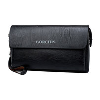 Whatna 2way ミニセカンドバッグ メンズ バッグ 9枚カード収納 パスワードロックボタン付 本革 小さめ クラッチバッグ 長財布 革 手持ちバッグ メンズ ポーチ 男性用 紳士用 結婚式 冠婚葬祭 黒 ブラウン558