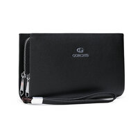 Whatna 2way ミニセカンドバッグ メンズ バッグ 8枚カード収納 2室仕切 大容量 本革 ダブルファスナー 小さめ クラッチバッグ 長財布 革 手持ちバッグ メンズ ポーチ 男性用 紳士用 結婚式 冠婚葬祭 黒 ブラウン2068