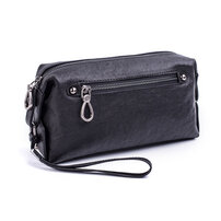 Whatna 天然 羊革 ミニセカンドバッグ メンズ バッグ 6枚カード収納 小さめ クラッチバッグ 本 革 レザー 結婚式 バッグ フォーマル ビジネス 冠婚葬祭 バッグ 男性用 紳士用 112