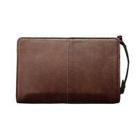 Whatna 2way 革 セカンドバッグ メンズ クラッチ バッグ 小きめ せかんどばっく葬式 バッグ 結婚式 バッグ フォーマル ビジネス 冠婚葬祭 バッグ 男性用 紳士用 ブラウン （hs-1648）
