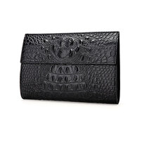 Whatna クロコダイル型押し革 セカンドバッグ メンズ バッグ クラッチ バッグ 小さい 本革 カード6枚収納可2室仕切 厚手 本 革 レザー 結婚式 バッグ フォーマル ビジネス 冠婚葬祭 バッグ 男性用 紳士用 （1018）