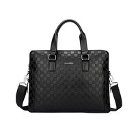 Whatna 牛革 ビジネス バッグメンズ 2way ショルダー 手提げ 本革 ブリーフケース 14インチPC対応 旅行 出張 通勤 通学 就活 面接 バッグ かばん 男性用 3314