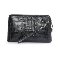 Whatna ワニ革 本革 セカンドバッグ メンズ バッグ クラッチ バッグ 小さい カード6枚収納可 パスワードロックボタン付 クロコダイル革 本皮 結婚式 バッグ フォーマル ビジネス 冠婚葬祭 バッグ 男性用 紳士用 （2034-1）