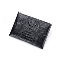 Whatna ワニ革 本革 セカンドバッグ メンズ バッグ クラッチ バッグ 大さい カード5枚 A4サイズ ipad 10.5収納可 クロコダイル革 本皮 結婚式 バッグ フォーマル ビジネス 冠婚葬祭 バッグ 男性用 紳士用 （2024）