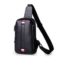 Whatna 牛革 斜めがけ ボディバッグ ワンショルダー メンズ 本革 厚手 レザー6616#z