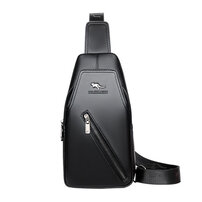 Whatna 革 斜めがけ ボディバッグ ワンショルダー メンズ イヤホン穴付き 左右付け替え可能 本 革 厚手 レザー ブラウン 黒BL666