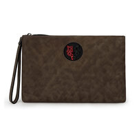 Whatna 2way 天然 牛革 セカンドバッグ メンズ クラッチ バッグ小きめ B5サイズ IPAD9.7収納 本革 防水 耐磨耗 結婚式 披露宴 バッグ カジュアルフォーマル ビジネス 冠婚葬祭 バッグ 男性用 紳士用 ブラウン444