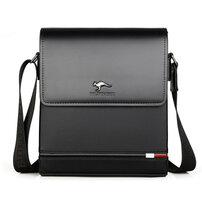 Whatna 革 フラップ ショルダーバッグ メンズ 3室仕切 盗難防止 ipad 10.5 収納可 縦型 メンズ ビジネスかばん斜めがけ 小さめメッセンジャーバッグ 斜め掛け通学通勤バッグ 肩掛けバッグ 紳士用 男性用 BL9931-2