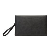 Whatna 2way 革 セカンドバッグ メンズ クラッチ バッグ 10.5インチのipad収納可B5 6枚カード収納 小銭入 ビジネス カジュアル フォーマル 冠婚葬祭 結婚式 二次会 披露宴バッグ 紳士用 男性用 グレー 黑 R4038