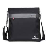 Whatna ショルダーバッグ メンズ メッセンジャーバッグ 頑丈 軽量 縦型 B5 10.5インチipad収納可 オックスフォード布 防水 耐磨耗 ビジネスバッグ 小さい 斜めがけ バッグ 男性用 紳士用 黒 ブルー 6609#