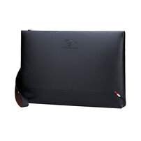 Whatna 2way 革 セカンドバッグ メンズ クラッチ バッグ 9.7インチのipad収納可B5 6枚カード収納 小銭入 ビジネス カジュアル フォーマル 冠婚葬祭 結婚式 二次会 披露宴バッグ 紳士用 男性用 グレー 黑 hs-1810