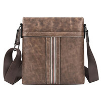 Whatna 天然牛革 ショルダーバッグ メンズ メッセンジャーバッグ小さめ ビジネスバッグ ipad10.5収納可縦型 本革 通勤 通学 斜めがけバッグ オシャレ な シンプル な 軽量 実用 自転車 かばん男性用 ブラウン（4431）