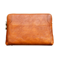 Whatna アンティーク風合い鞣し天然牛革 セカンドバッグ メンズ クラッチ バッグ ipad10.5収納 本革 結婚式 披露宴 バッグ カジュアルフォーマル ビジネス 冠婚葬祭 バッグ 男性用 紳士用 ブラウン 黒 DNS315121