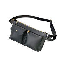 Whatna 3way 革 ボディバッグ・ワンショルダーバッグ メンズ ウエストポーチ 本 革 厚手レザー 斜め掛けバッグ スポーツバッグ 自転車 カジュアル 遠足 旅行 通勤 通学 ブラウン 黒（YH3256）