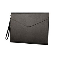 Whatna ブリーフケースA4 大きめセカン ドバッグ メンズ レディース バッグ 手持ち 2WAY ハンドストラップ付13.3インチ ipad Air 収納可 ビジネス封筒袋 資料ケース ct-03