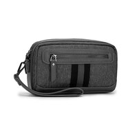 Whatna ナイロン 布 ミニセカンドバッグ メンズ クラッチ バッグ 小さい 化粧かば本革 カジュアル フォーマル 冠婚葬祭 結婚式 バッグ 手持ち バッグ 小鞄 紳士用 男性用 ポーチ バッグ W3949