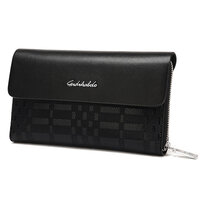 Whatna ミニセカンドバッグ メンズ バッグ 12枚カード収納 小さめ クラッチバッグ 長財布 革 手持ちバッグ メンズ ポーチ 男性用 紳士用 結婚式 冠婚葬祭 黒 ブラウン 1630