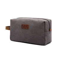 Whatna 厚手帆布xレザー ミニセカンドバッグ メンズ クラッチ バッグ 小さい 化粧かば カジュアル フォーマル 冠婚葬祭 結婚式 バッグ 手持ち バッグ 小鞄 紳士用 男性用 ポーチ バッグ 8618#