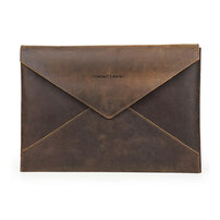 Whatna 天然 牛革 セカンドバッグ メンズ クラッチ バッグ ファイルバッグ 封筒袋 A4サイズ MacBook Pro 16収納 本革 結婚式 披露宴 バッグ カジュアルフォーマル ビジネス 冠婚葬祭 バッグ 男性用 紳士用 ブラウンCF2027