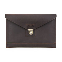 Whatna 天然 牛革 セカンドバッグ メンズ クラッチ バッグ ファイルバッグ 封筒袋 A4サイズ MacBook Pro 13.3収納 本革 結婚式 披露宴 バッグ カジュアルフォーマル ビジネス 冠婚葬祭 バッグ 男性用 紳士用 ブラウンCF2020