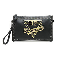 Whatna 2WAY 革 セカンド バッグ メンズ バッグ [クラッチ ショルダー 肩掛け 結婚式 バッグ] A4 6枚カード収納9.7インチのipad収納可 手持ちバッグ ビジネス カジュアル フォーマル 冠婚葬祭 紳士用 男性用 黒（A1935#）