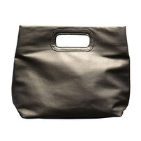 Whatna 2way 革 セカンド バッグ メンズ レディース バッグ [クラッチ ショルダー 肩掛け 結婚式 バッグ] 厚手 本 革 A4 大きめ 手持ちバッグ ビジネス フォーマル 冠婚葬祭 バッグ 紳士用 男性用 黒（6876）